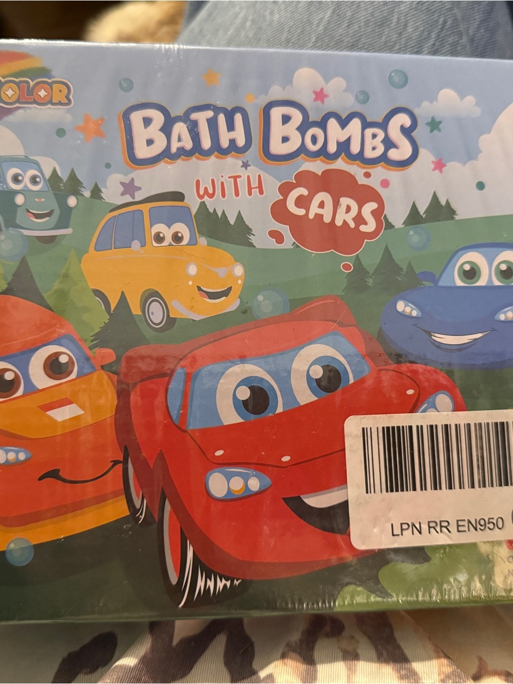 Bath Bombs with Cars - Red Kids Bath Toy